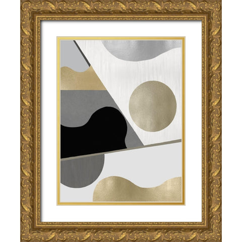 Cadence II Gold Ornate Wood Framed Art Print with Double Matting by Thompson, Justin