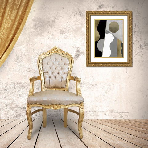 Cadence III Gold Ornate Wood Framed Art Print with Double Matting by Thompson, Justin