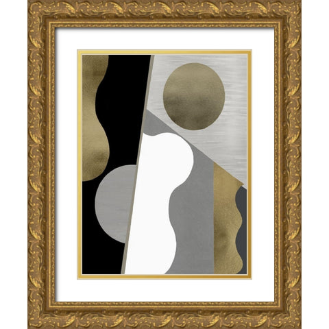 Cadence III Gold Ornate Wood Framed Art Print with Double Matting by Thompson, Justin