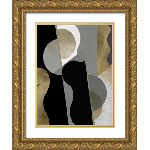 Cadence IV Gold Ornate Wood Framed Art Print with Double Matting by Thompson, Justin