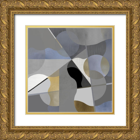 Interact I Gold Ornate Wood Framed Art Print with Double Matting by Thompson, Justin