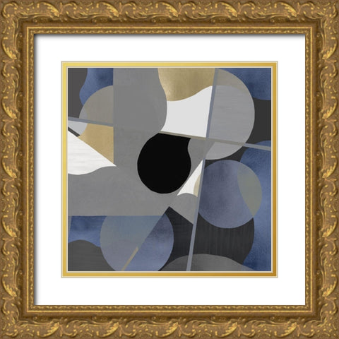 Interact II Gold Ornate Wood Framed Art Print with Double Matting by Thompson, Justin