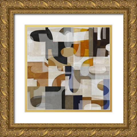 Mid Century Movement II Gold Ornate Wood Framed Art Print with Double Matting by Thompson, Justin
