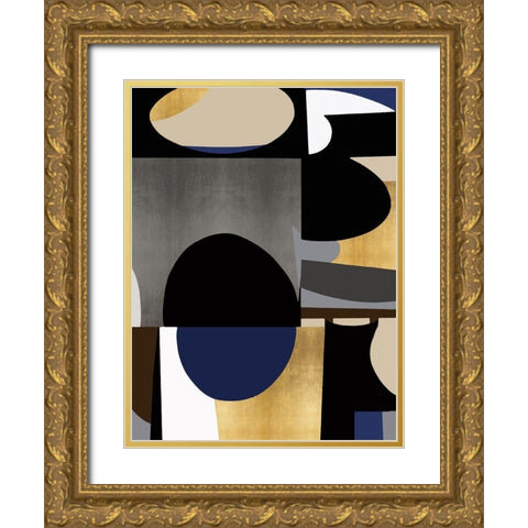 Midnight Movement I Gold Ornate Wood Framed Art Print with Double Matting by Thompson, Justin
