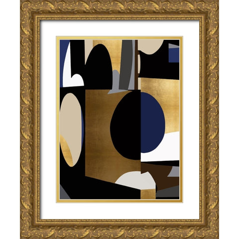 Midnight Movement II Gold Ornate Wood Framed Art Print with Double Matting by Thompson, Justin