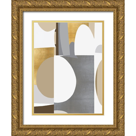 New Day Movement I Gold Ornate Wood Framed Art Print with Double Matting by Thompson, Justin
