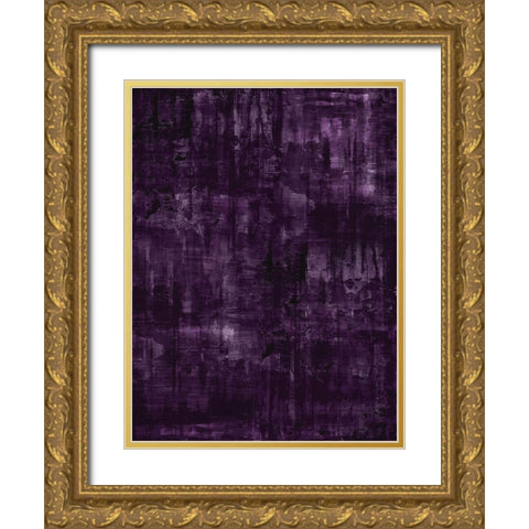 Midnight Amethyst Gold Ornate Wood Framed Art Print with Double Matting by Turner, Justin