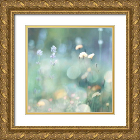 Morning Meadow I Gold Ornate Wood Framed Art Print with Double Matting by Carrigan, Kate