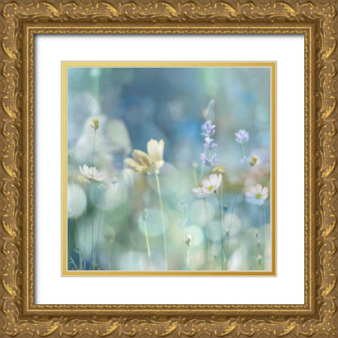 Morning Meadow II Gold Ornate Wood Framed Art Print with Double Matting by Carrigan, Kate
