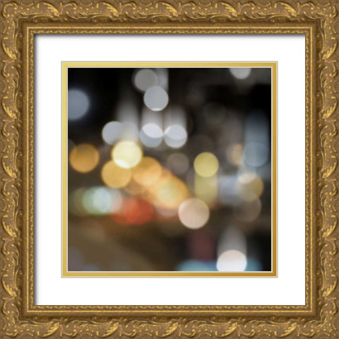 City Lights I Gold Ornate Wood Framed Art Print with Double Matting by Carrigan, Kate