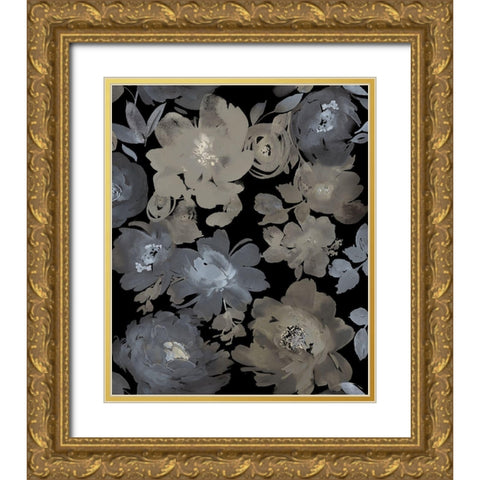 Springtime at Night III Gold Ornate Wood Framed Art Print with Double Matting by Morris, Kelsey