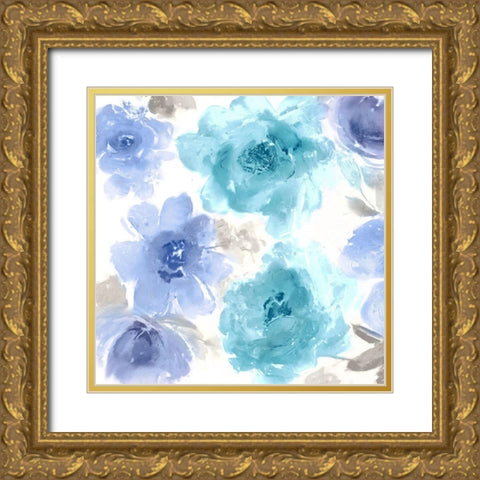 Springtime Bloom IV Gold Ornate Wood Framed Art Print with Double Matting by Morris, Kelsey