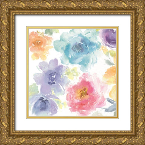 Springtime Bloom V Gold Ornate Wood Framed Art Print with Double Matting by Morris, Kelsey