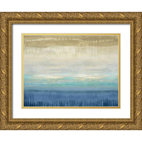 Serene I Gold Ornate Wood Framed Art Print with Double Matting by Flynn, Karrie