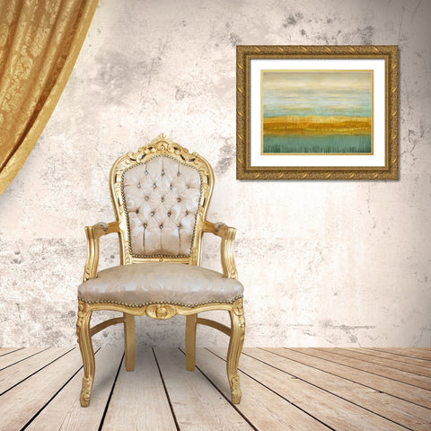 Serene II Gold Ornate Wood Framed Art Print with Double Matting by Flynn, Karrie