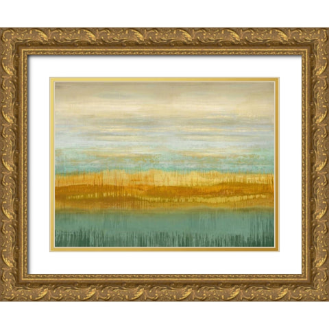 Serene II Gold Ornate Wood Framed Art Print with Double Matting by Flynn, Karrie