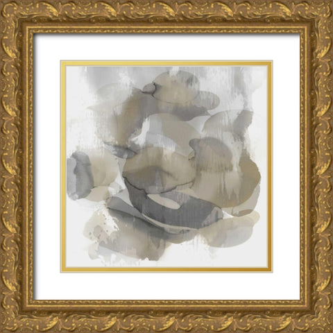 Neutral Flow II Gold Ornate Wood Framed Art Print with Double Matting by Jett, Kristina