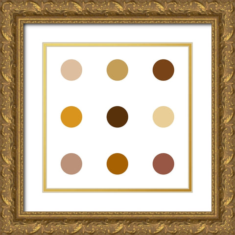 Circle Three Gold Ornate Wood Framed Art Print with Double Matting by Langdon, Karl