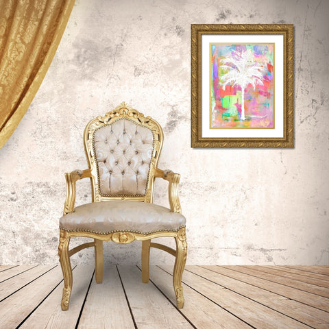 Abstract Palm I Gold Ornate Wood Framed Art Print with Double Matting by Blake, Madeline