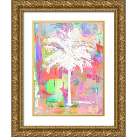 Abstract Palm I Gold Ornate Wood Framed Art Print with Double Matting by Blake, Madeline