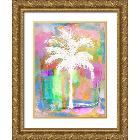 Abstract Palm II Gold Ornate Wood Framed Art Print with Double Matting by Blake, Madeline