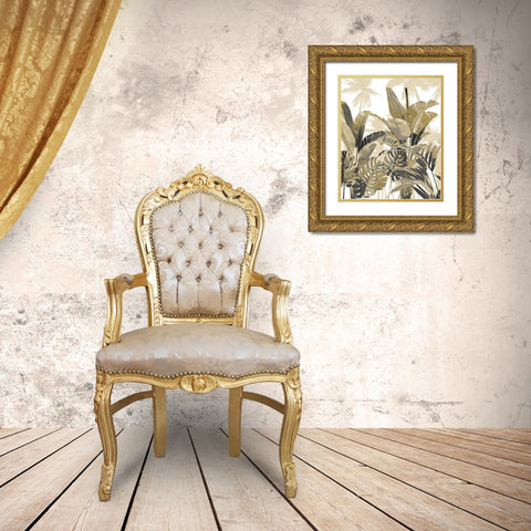 Palm Forest II Gold Ornate Wood Framed Art Print with Double Matting by Blake, Madeline