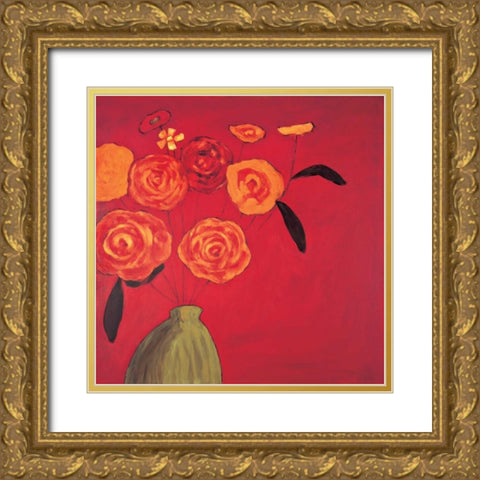 Mojo II Gold Ornate Wood Framed Art Print with Double Matting by Olsen, Katy