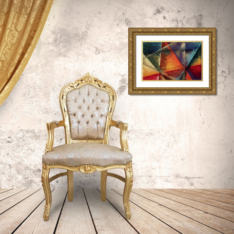 Sara I Gold Ornate Wood Framed Art Print with Double Matting by Roberts, Kati