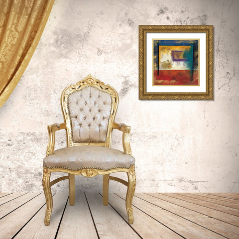 Interlude I Gold Ornate Wood Framed Art Print with Double Matting by Roberts, Kati
