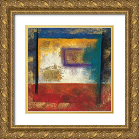 Interlude I Gold Ornate Wood Framed Art Print with Double Matting by Roberts, Kati