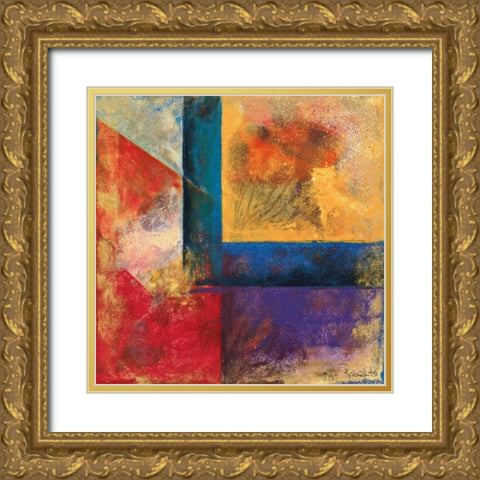Interlude II Gold Ornate Wood Framed Art Print with Double Matting by Roberts, Kati