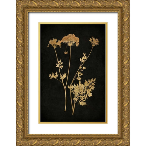 Golden Nature III Gold Ornate Wood Framed Art Print with Double Matting by Bennett, Kate