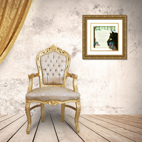 Best Seat in the House Gold Ornate Wood Framed Art Print with Double Matting by Seeley, Laura