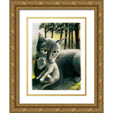 Brandy New Day Gold Ornate Wood Framed Art Print with Double Matting by Seeley, Laura