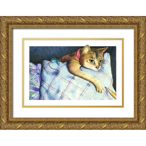 Drawn to You (with Mouse Gold Ornate Wood Framed Art Print with Double Matting by Seeley, Laura