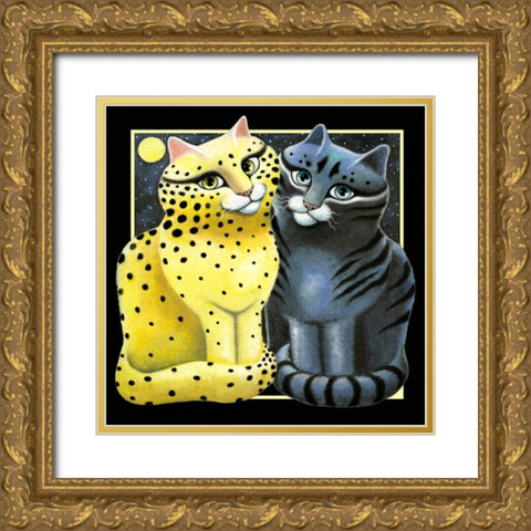 From Dawn to Dusk (Black) Gold Ornate Wood Framed Art Print with Double Matting by Seeley, Laura