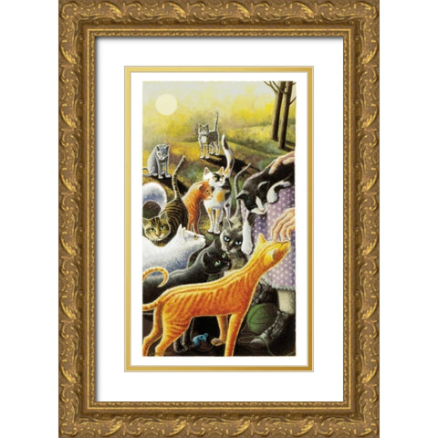 Happy Hour Gold Ornate Wood Framed Art Print with Double Matting by Seeley, Laura