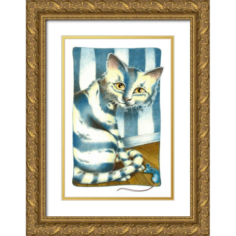 Hidden Pleasures Gold Ornate Wood Framed Art Print with Double Matting by Seeley, Laura