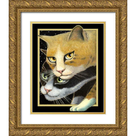 Nightwatch* Gold Ornate Wood Framed Art Print with Double Matting by Seeley, Laura