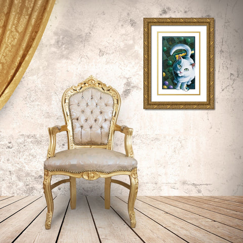 Royal Highness (with Mouse) Gold Ornate Wood Framed Art Print with Double Matting by Seeley, Laura