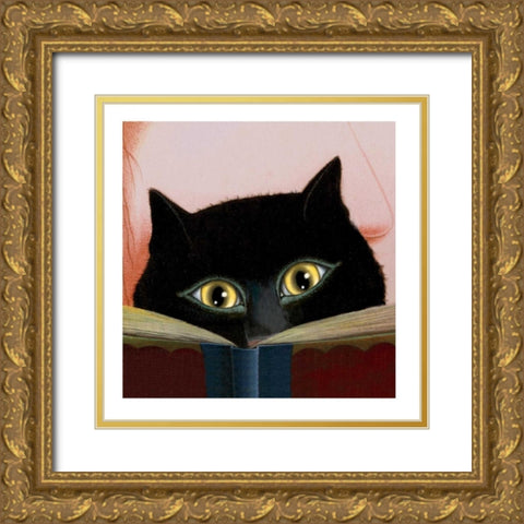 Storytime Gold Ornate Wood Framed Art Print with Double Matting by Seeley, Laura