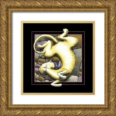 Sunbather Gold Ornate Wood Framed Art Print with Double Matting by Seeley, Laura