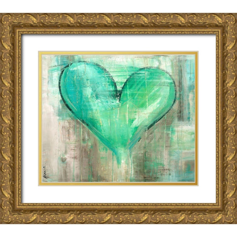 Full Frontal Gold Ornate Wood Framed Art Print with Double Matting by Lerner, Kami