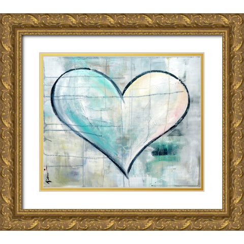 Look of Love Gold Ornate Wood Framed Art Print with Double Matting by Lerner, Kami