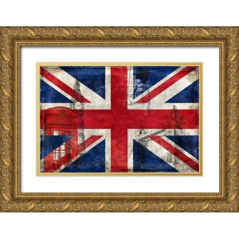 The English Way Gold Ornate Wood Framed Art Print with Double Matting by Wilson, Luke
