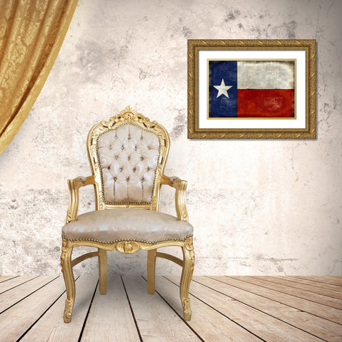 Lone Star Gold Ornate Wood Framed Art Print with Double Matting by Wilson, Luke