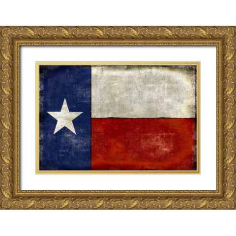 Lone Star Gold Ornate Wood Framed Art Print with Double Matting by Wilson, Luke