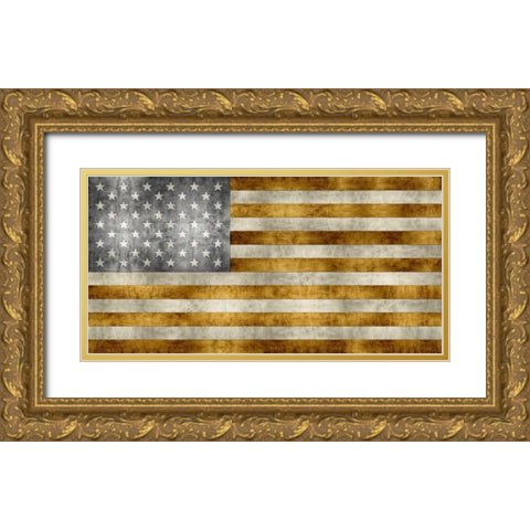 Golden Pledge Gold Ornate Wood Framed Art Print with Double Matting by Wilson, Luke