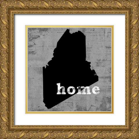 MaineÂ  Gold Ornate Wood Framed Art Print with Double Matting by Wilson, Luke