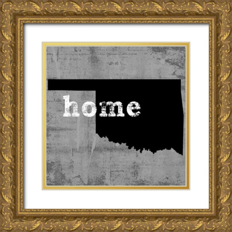 OklahomaÂ  Gold Ornate Wood Framed Art Print with Double Matting by Wilson, Luke